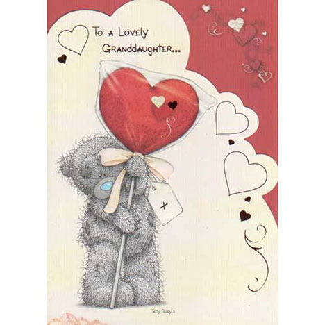 Lovely Granddaughter Me to You Bear Valentines Day Card £1.80